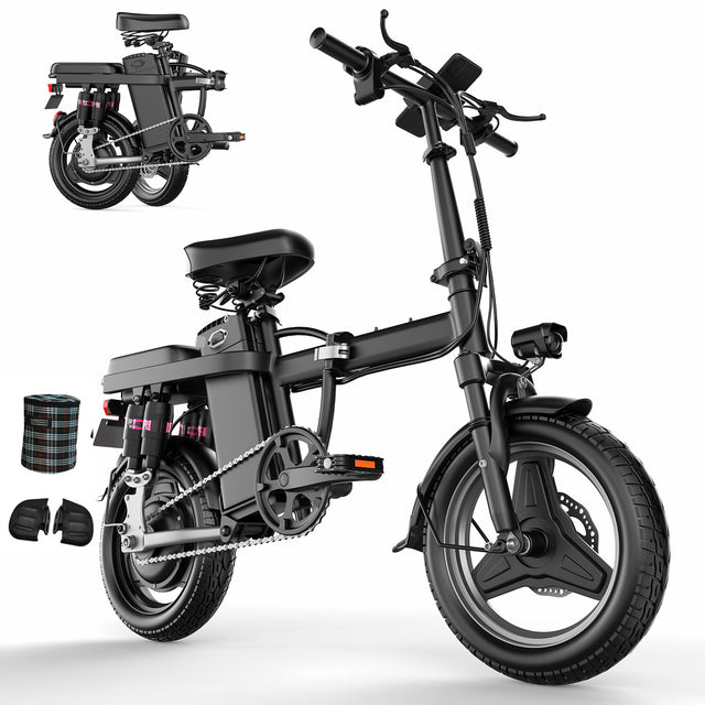 ASKGO 650W Foldable Electric Bike, 25mph, 35 Miles Range - LYDARZ