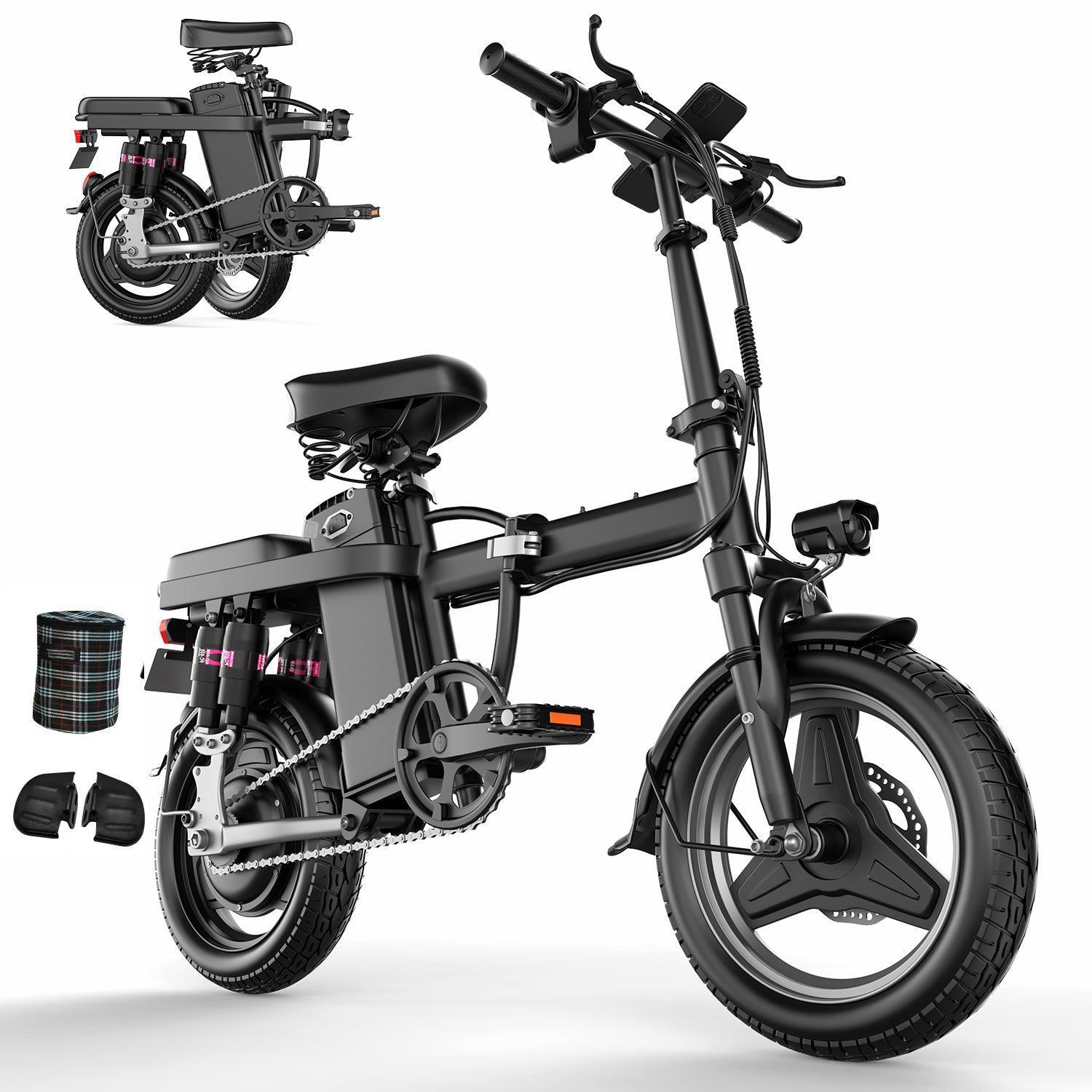 ASKGO 650W Foldable Electric Bike, 25mph, 35 Miles Range - LYDARZ