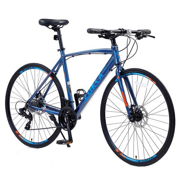24 Speed Hybrid Bicycle Disc Brake 700C Road Bike, Suitable For Both Men And Women, 21 inch Frame - LYDARZ