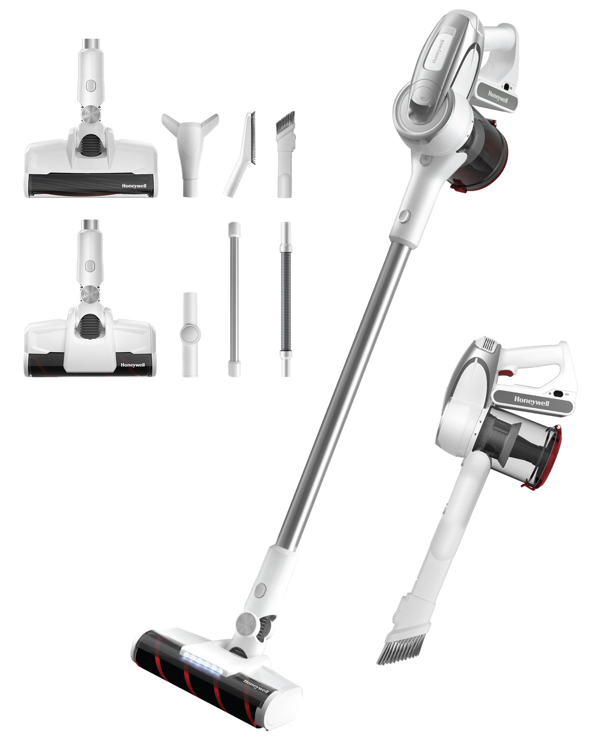 Honeywell VC10 Cordless Vacuum - 8-in-1, 55min Runtime, Pet Hair Removal, Powerful Suction - LYDARZ