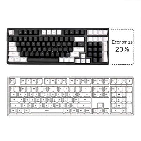 LYDARZ YK-002 Wired Mechanical Keyboard White+Black
