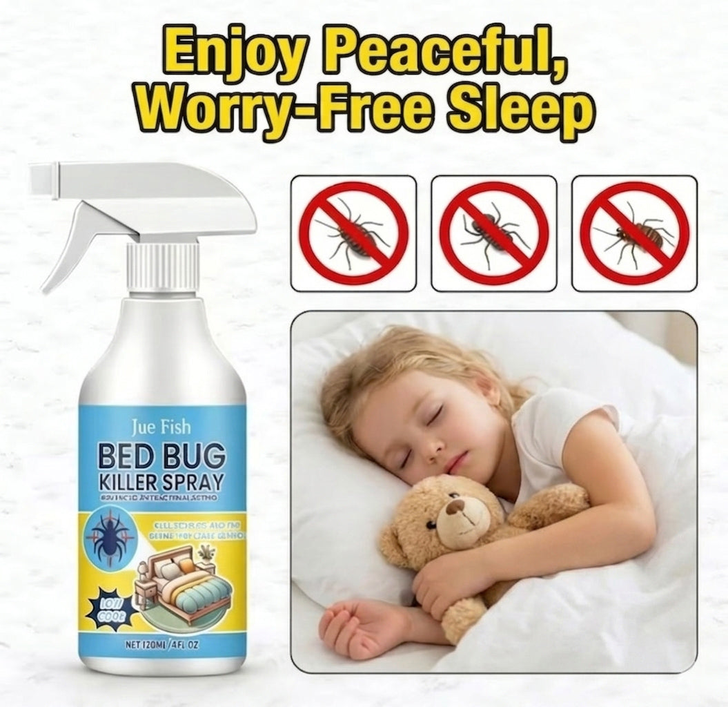 Plant-Based Bed Bug Killer & Dust Mite Spray | Non-Toxic, Safe for Pets, 4oz Travel Size