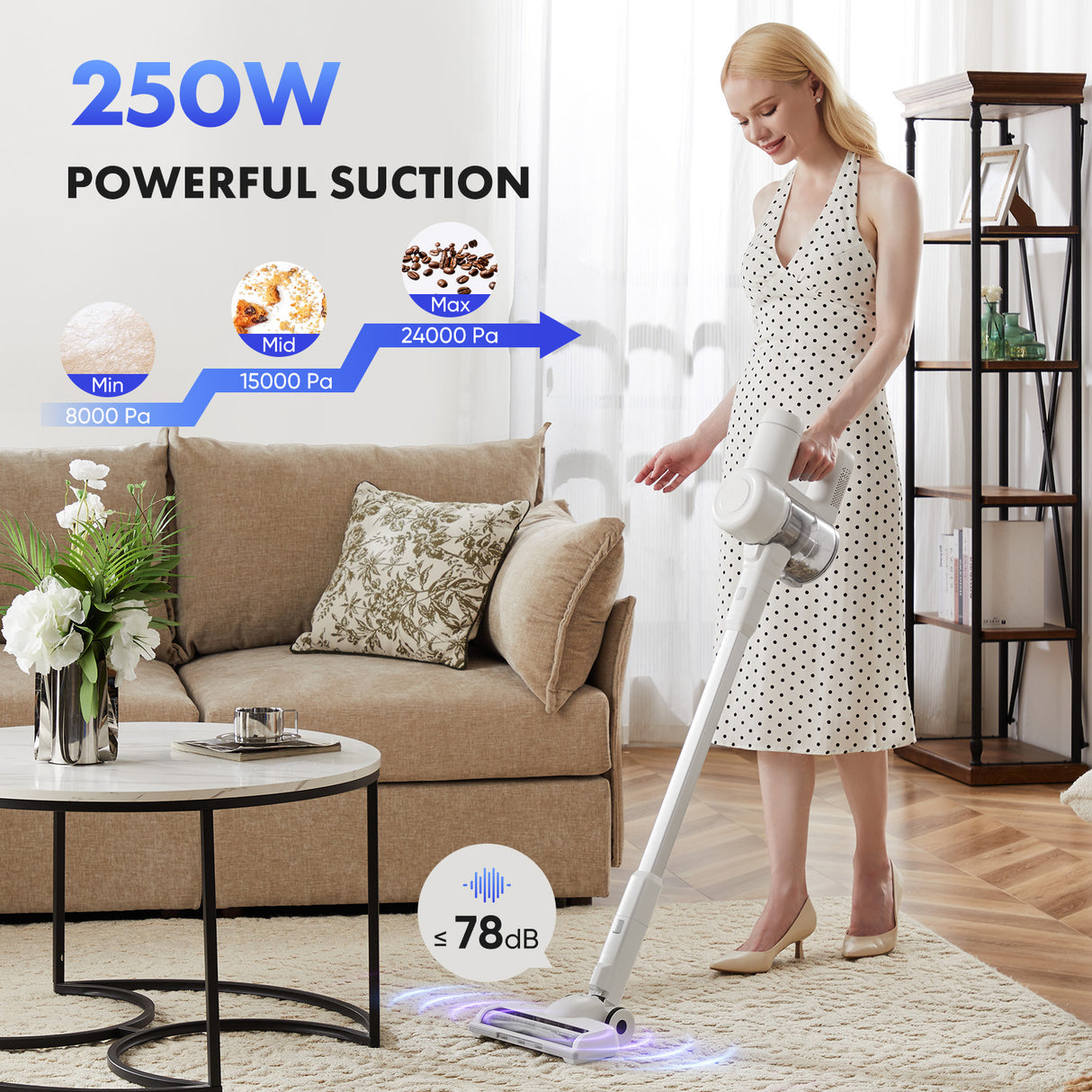 Wireless Vacuum Cleaner, Electric Charging Vacuum Cleaner - LYDARZ