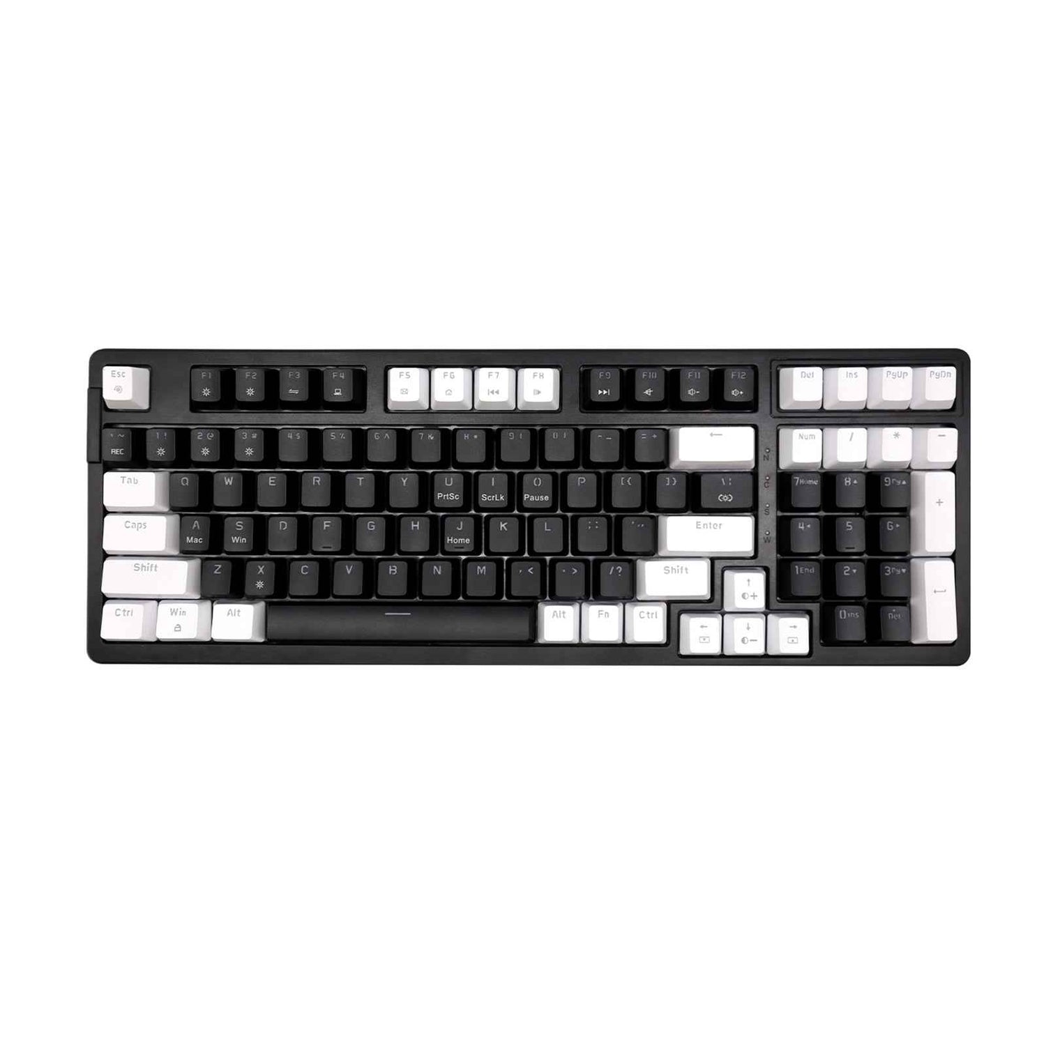 LYDARZ YK-002 Wired Mechanical Keyboard Black+White