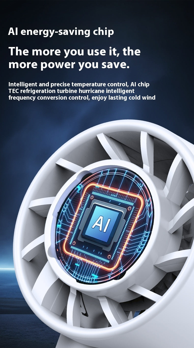 LYDARZ Folding Refrigeration Handheld Fan – Portable Outdoor Cooling Fan for Hot Summer Days - LYDARZ