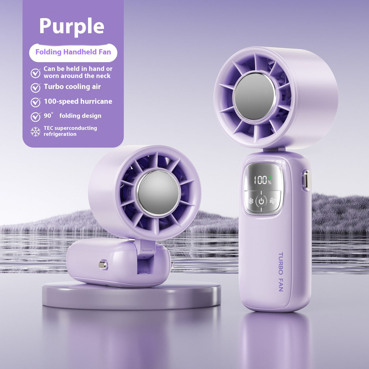 LYDARZ High-speed Handheld Fan | USB Portable Folding Mini Fan for Outdoor Use - LYDARZ