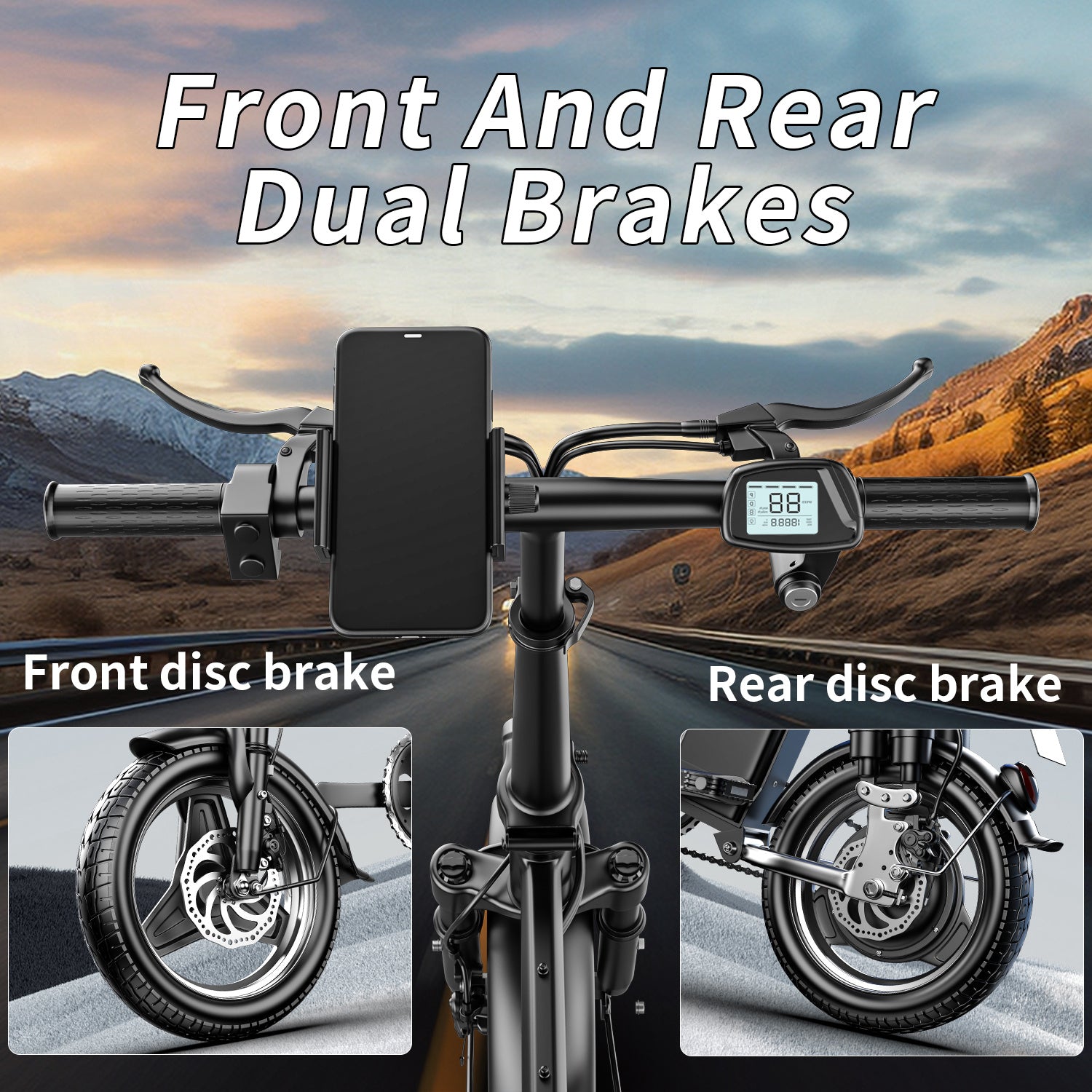 ASKGO 650W Foldable Electric Bike, 25mph, 35 Miles Range - LYDARZ