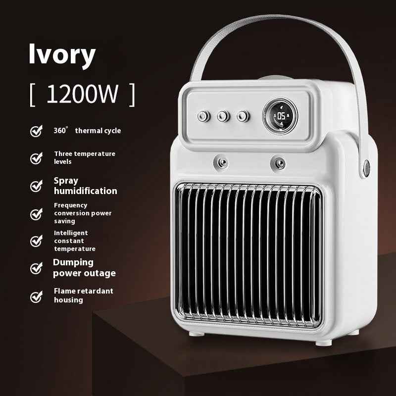 1200W 2-in-1 Efficient Humidifying Desk Heater,winter heat - LYDARZ