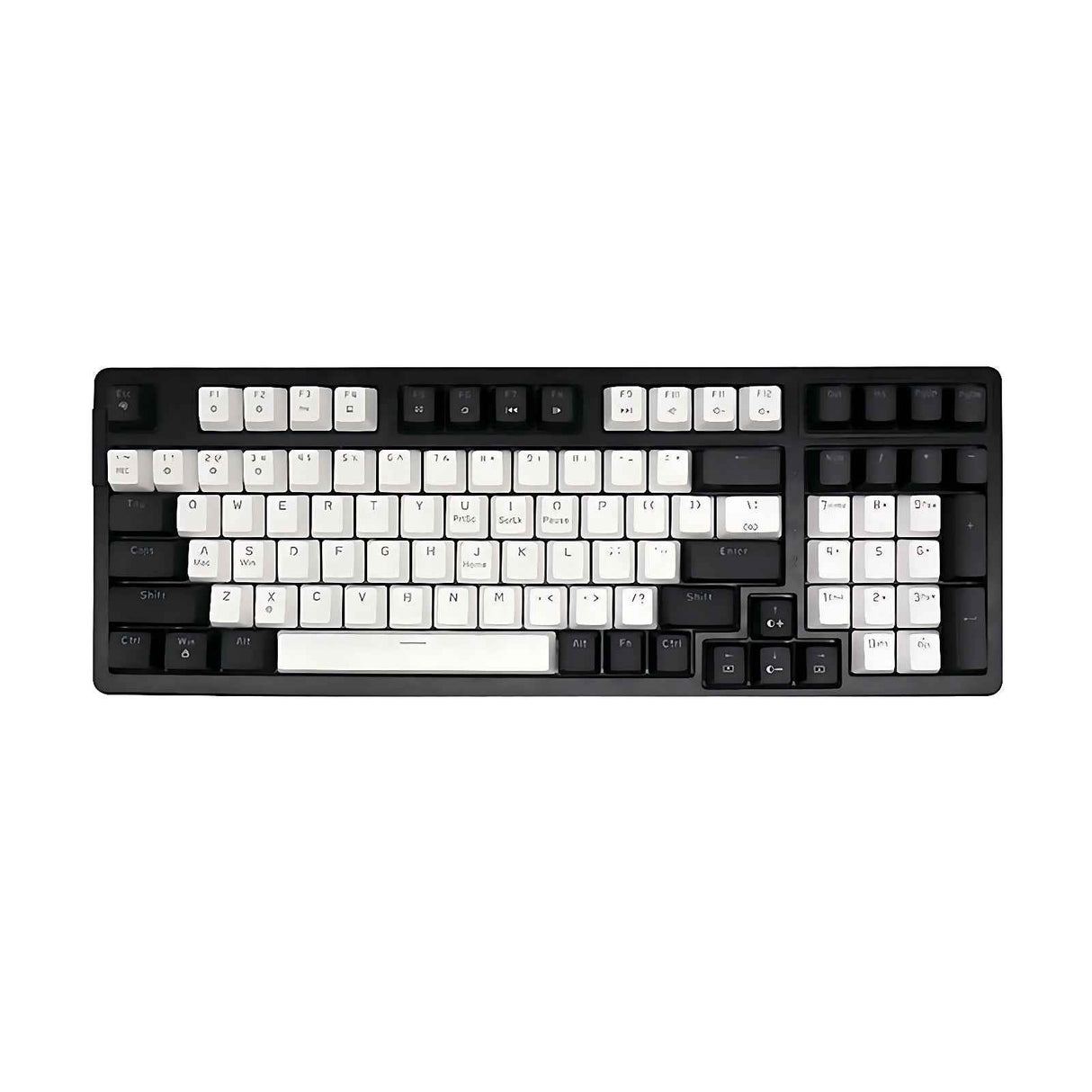 LYDARZ YK-002 Wired Mechanical Keyboard Black+White
