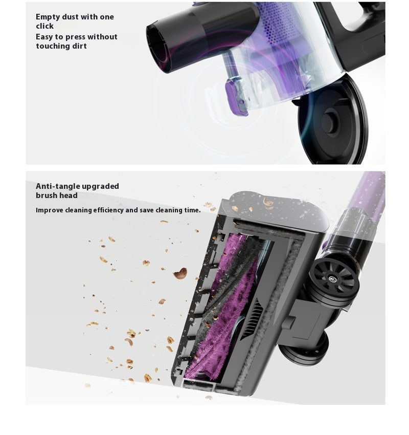 Brushless Large Suction Foldable Handheld Vacuum Cleaner Integrated - LYDARZ