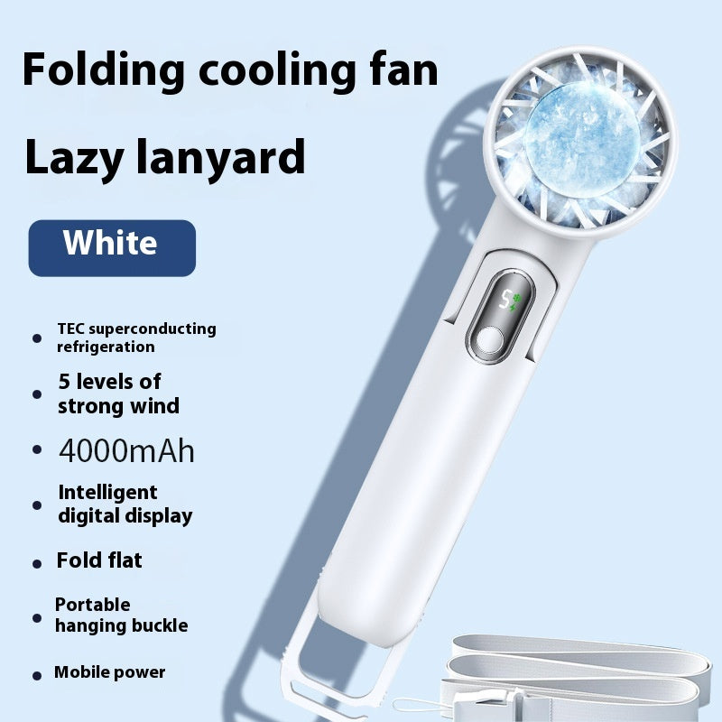 LYDARZ Folding Refrigeration Handheld Fan – Portable Outdoor Cooling Fan for Hot Summer Days - LYDARZ