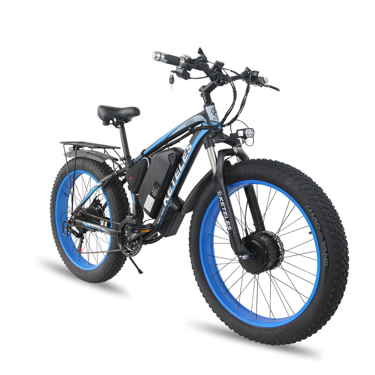 Front And Rear Dual Motor Electric Bicycle 21 Speed Oil Brake Lithium Battery - LYDARZ