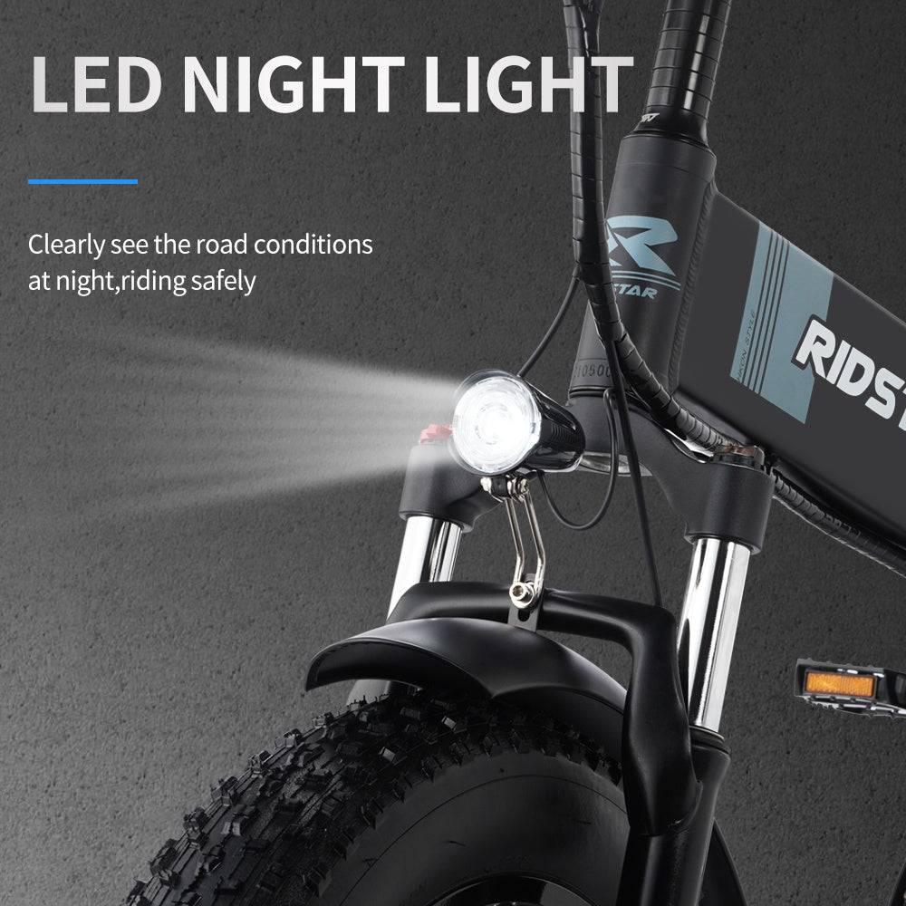 20 Inch Wide Folding Mountain Electric Bicycle With Fat Tire - LYDARZ