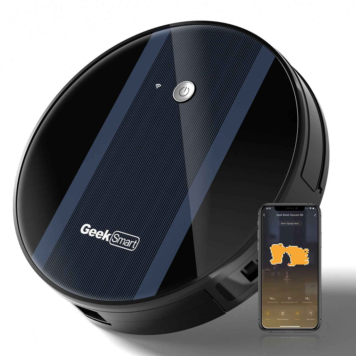 Geek Smart Robot Vacuum Cleaner G6 Plus - LYDARZ
