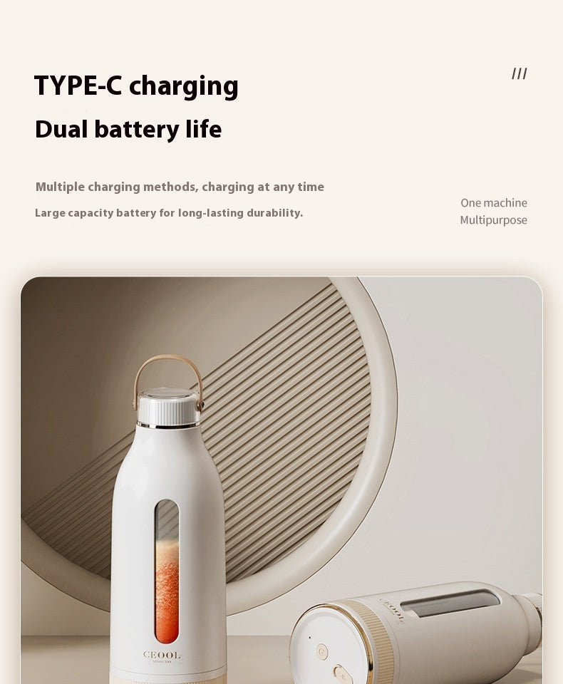 Portable Small Rechargeable Electric Juicer and Mixer for Household Use - LYDARZ