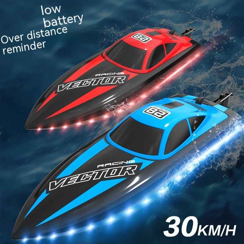 Remote-control Ship With Light 24g Water Toy Boat,Speedboat
