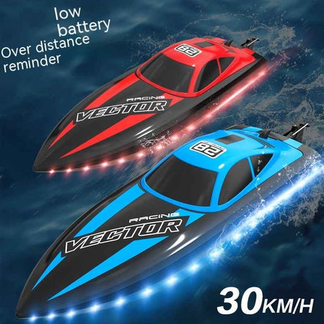 Remote-control Ship With Light 24g Water Toy Boat,Speedboat