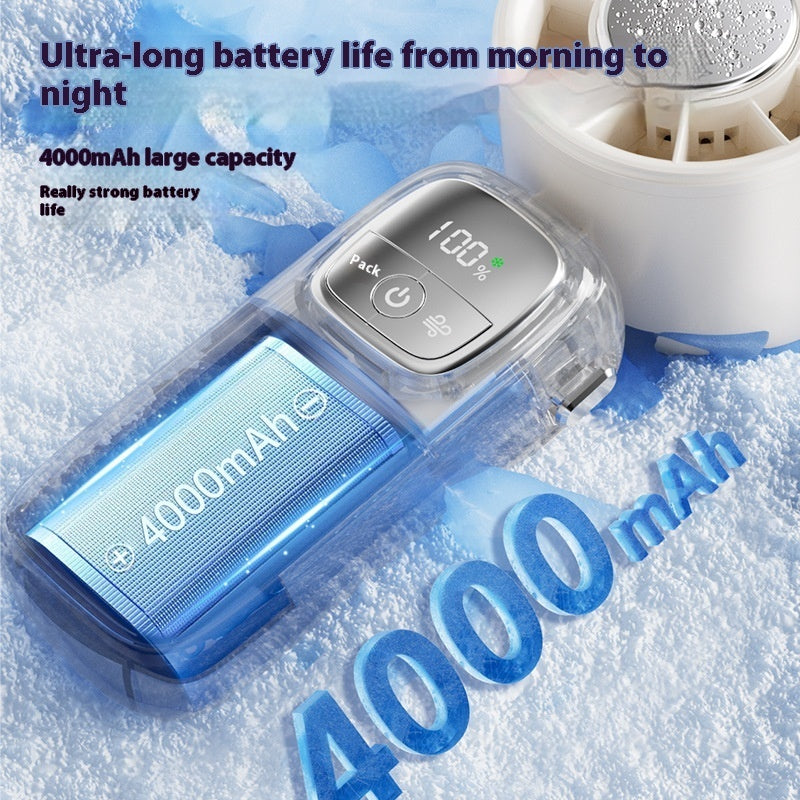 LYDARZ High-speed Handheld Fan | USB Portable Folding Mini Fan for Outdoor Use - LYDARZ