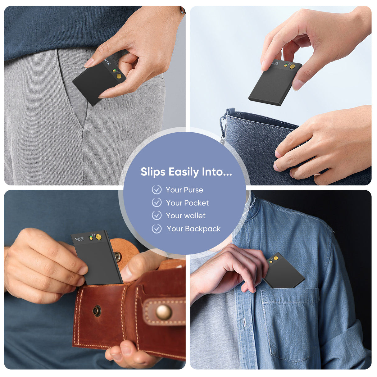 WJX AI Voice Recorder - 150 Languages, 64GB, App-Controlled - LYDARZ