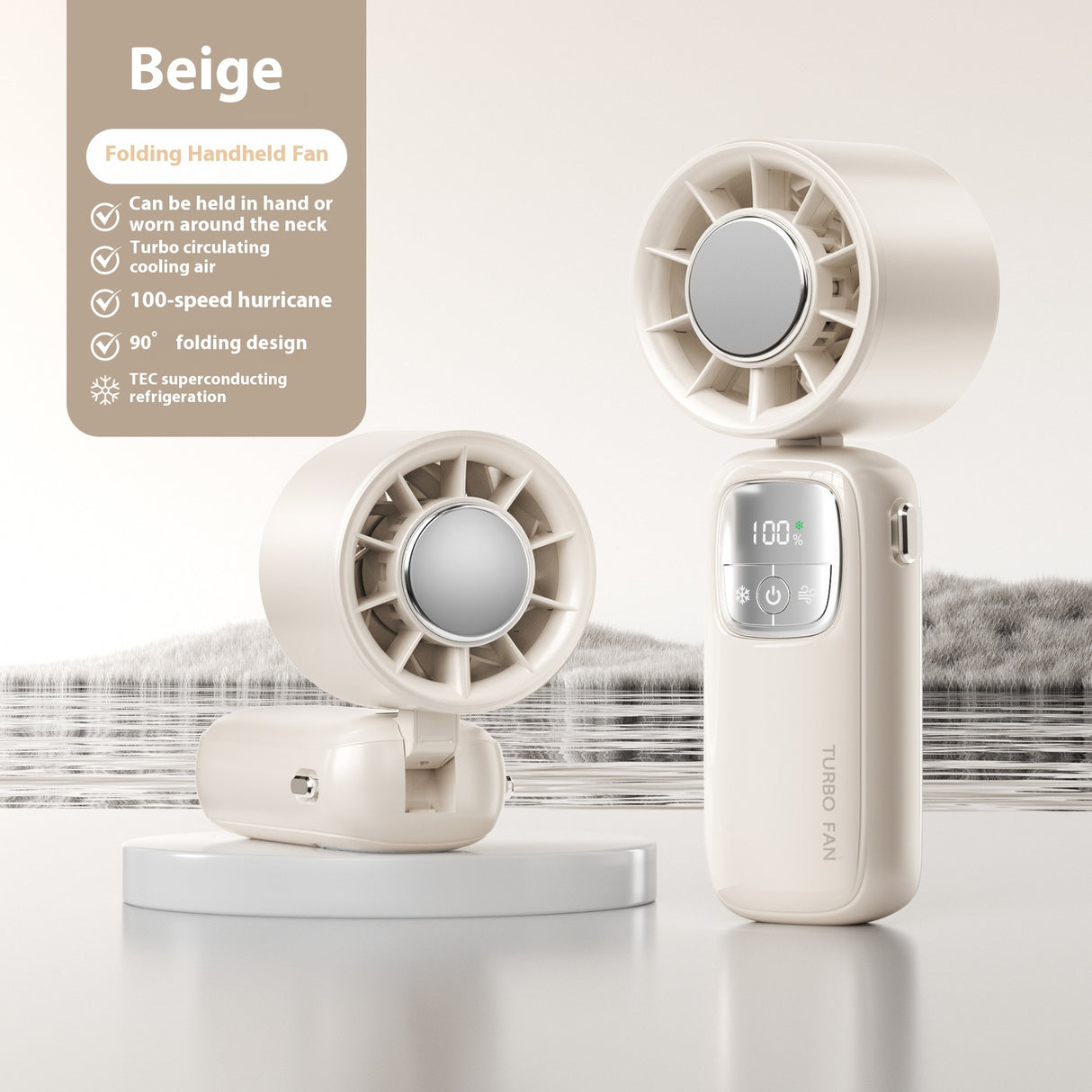 LYDARZ High-speed Handheld Fan | USB Portable Folding Mini Fan for Outdoor Use - LYDARZ