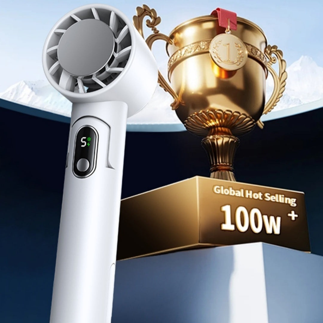 LYDARZ Folding Refrigeration Handheld Fan – Portable Outdoor Cooling Fan for Hot Summer Days - LYDARZ