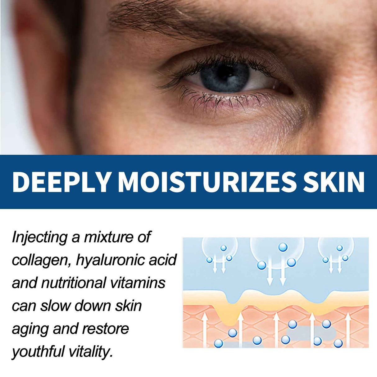 East Moon Men's Face Cream Anti Wrinkle Firming Moisturizer Lifting Hydrating Facial Skin Care