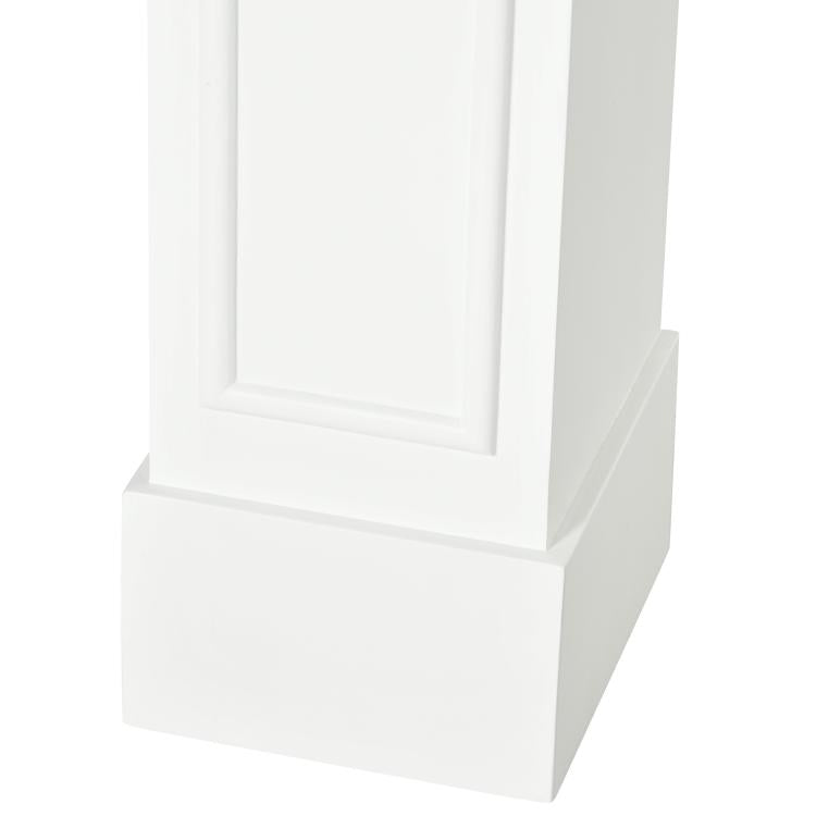 Modern Fireplace Mantel, Surround Mantels for Fireplace with Decorative Pattern Interior Width 29 inch White