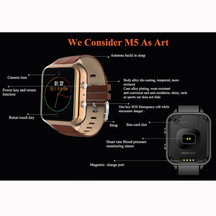 M5 Smart Bracelet – 1.54" TFT Color Screen, Heart Rate, BP, SpO2 & Sleep Monitoring