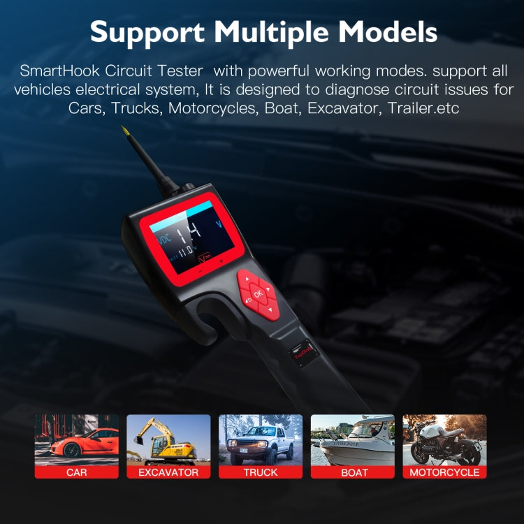 Analizador inteligente de circuitos de coche TopDiag P200