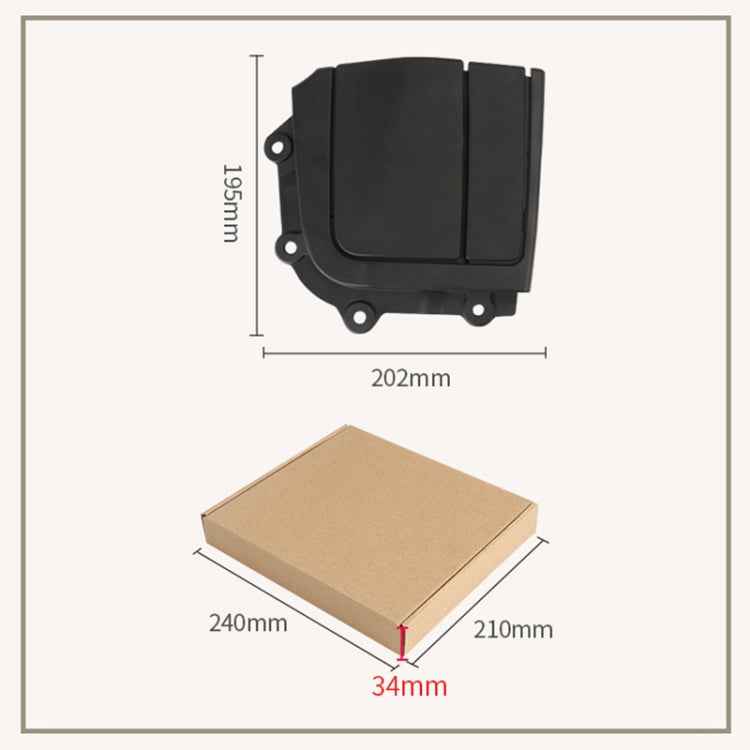 For BMW 3 Series E93 Left Driving Car Convertible Rear Platform Right Hinge Cover Folding Cover, Right Side