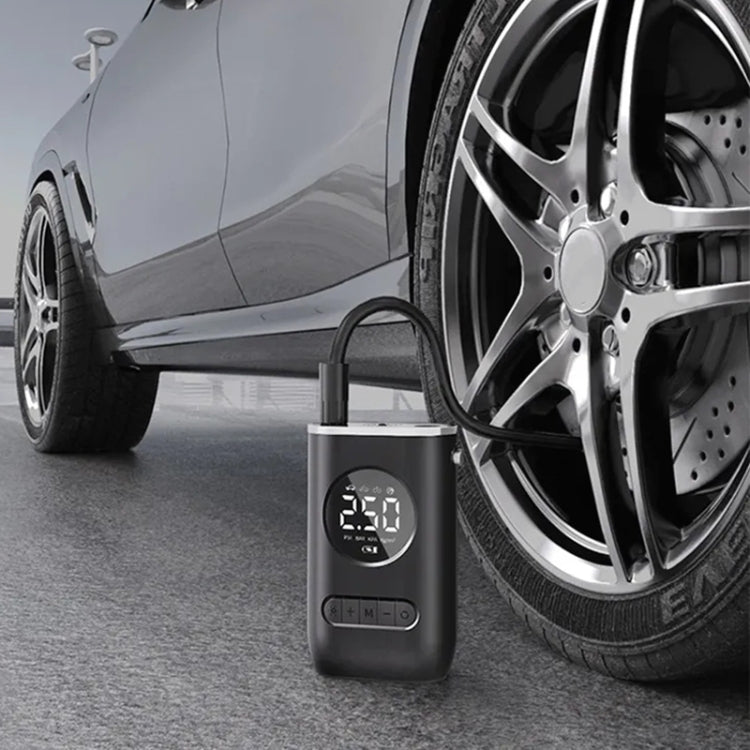 Mini inflador de neumáticos inalámbrico portátil para coche con pantalla digital