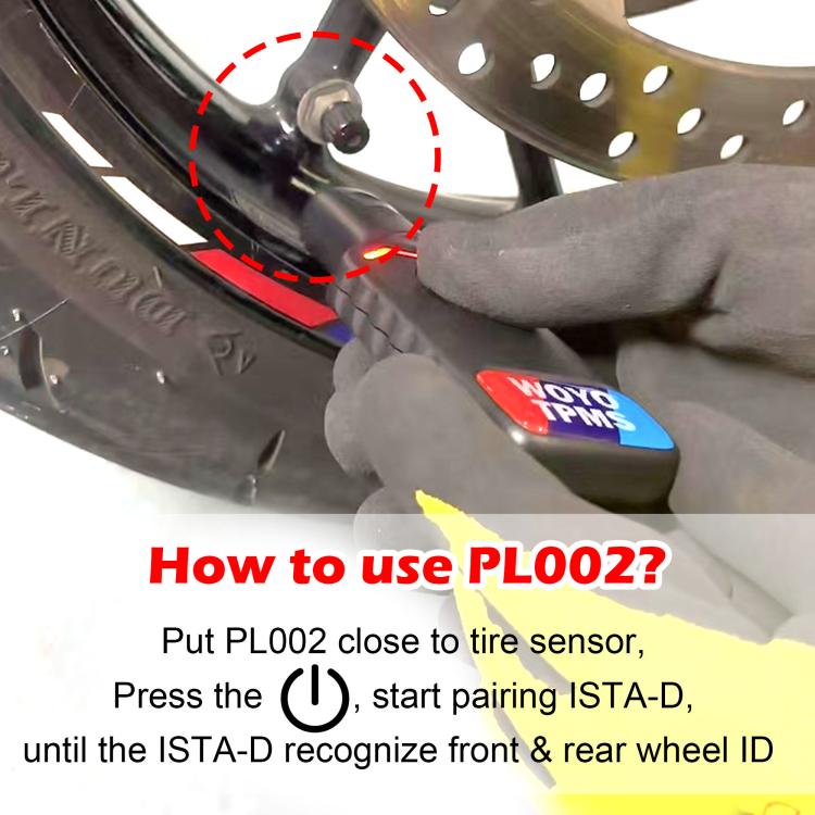 Herramienta de activación del sensor de presión de neumáticos WOYO PL002 para motocicletas BMW, PL002