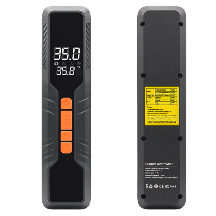 60W Portable Tire Inflator Cordless Air Pump,6000mah-TP - LYDARZ