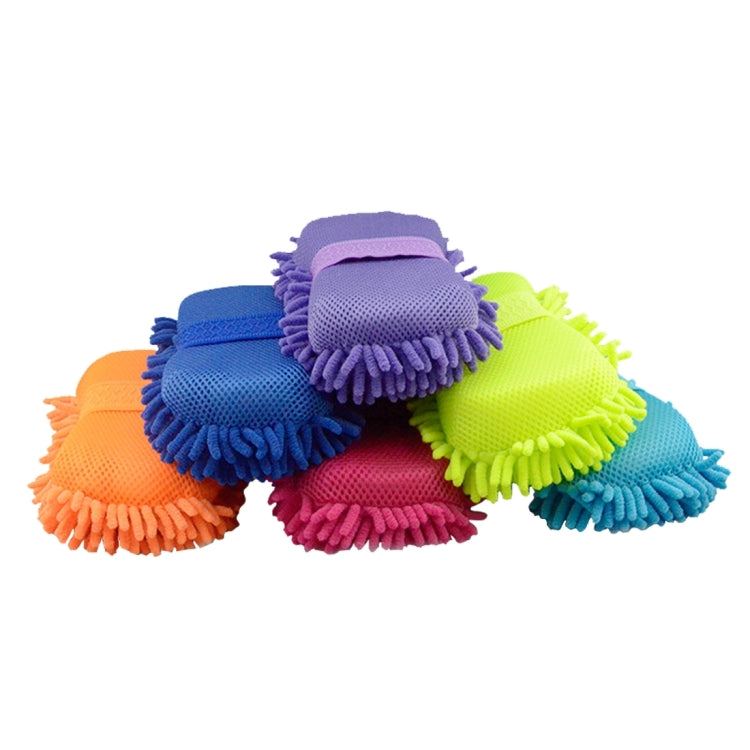 Guantes de fibra ultrafina para lavado de autos KANEED - Cepillo mágico multifuncional de chenilla y antozoos (colores aleatorios)