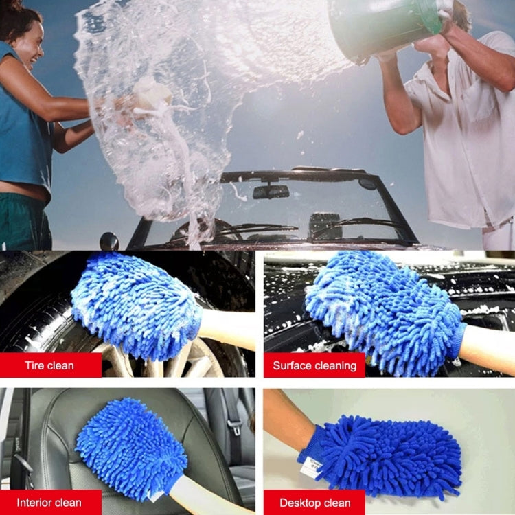 KANEED Microfiber Dusting Mitt Car Window Washing Home Cleaning Cloth Duster Towel Gloves (Random Color Delivery) - LYDARZ