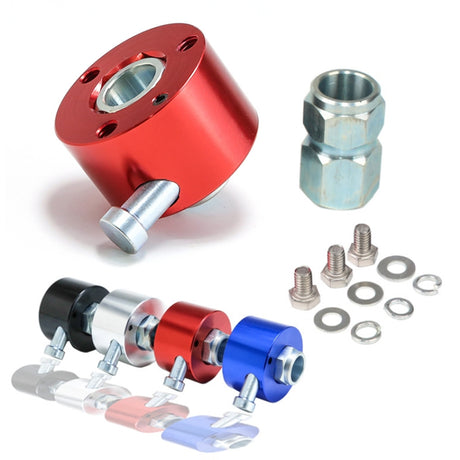 Universal Aluminum Car Steering Wheel Quick Release Disconnect Hub 3/4 inch Shaft Size - LYDARZ