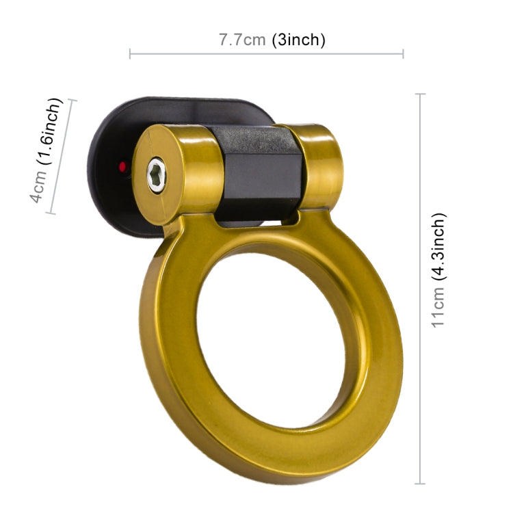 Car Truck Bumper Round Tow Hook Ring Adhesive Decal Sticker Exterior Decoration