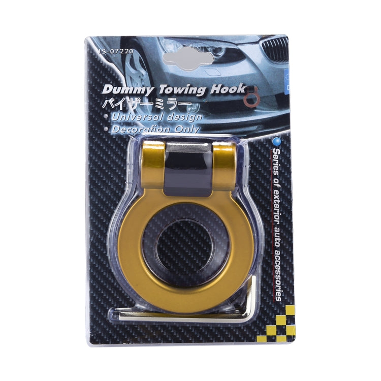 Car Truck Bumper Round Tow Hook Ring Adhesive Decal Sticker Exterior Decoration