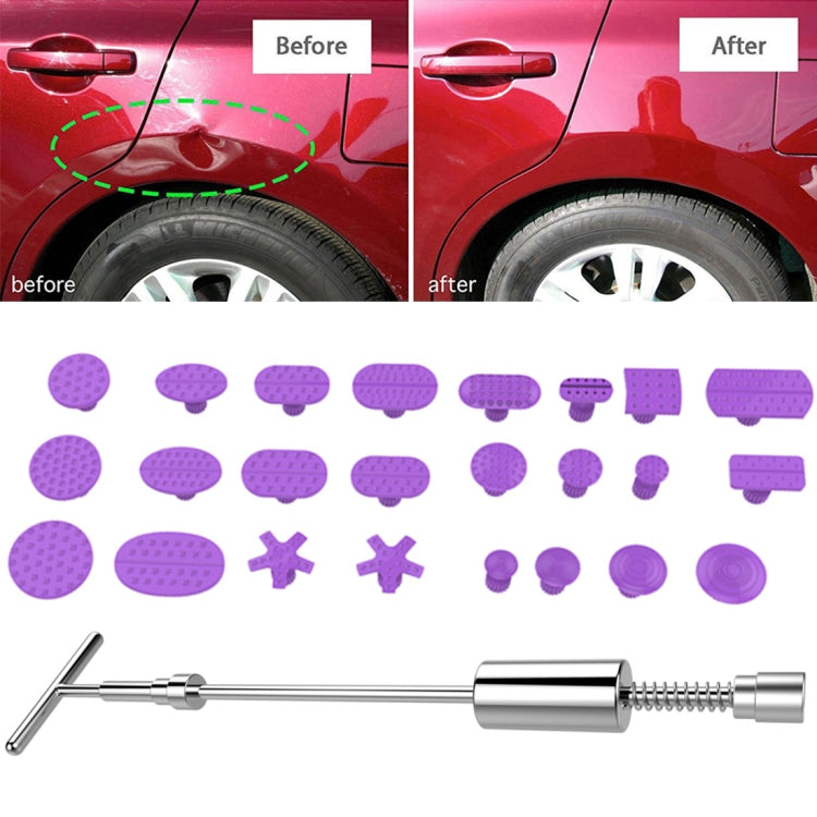 Auto Repair Body Tool Kit PDR Dent Paintless Repair Tools Dent Puller Slide Hammer Reverse Hammer Aluminum Suction Cups for Dent - LYDARZ