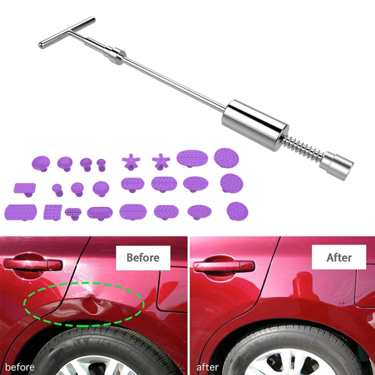 Auto Repair Body Tool Kit PDR Dent Paintless Repair Tools Dent Puller Slide Hammer Reverse Hammer Aluminum Suction Cups for Dent - LYDARZ