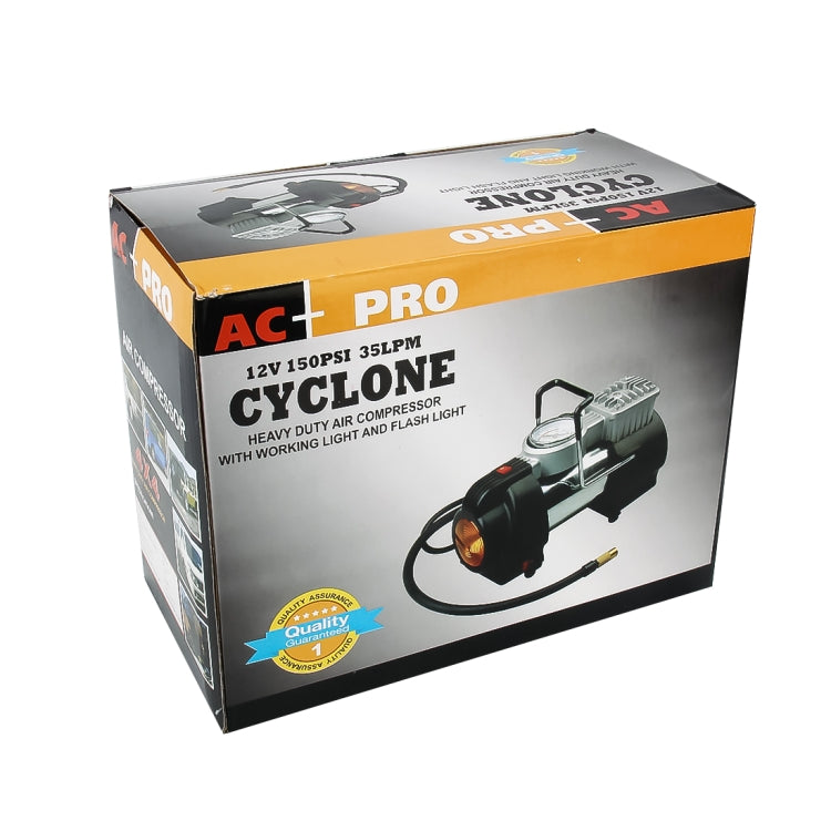 Compresor de aire portátil de 12 V, herramienta inflable para neumáticos 4x4 de alta resistencia, 150 PSI, con luz de trabajo para emergencias al aire libre.