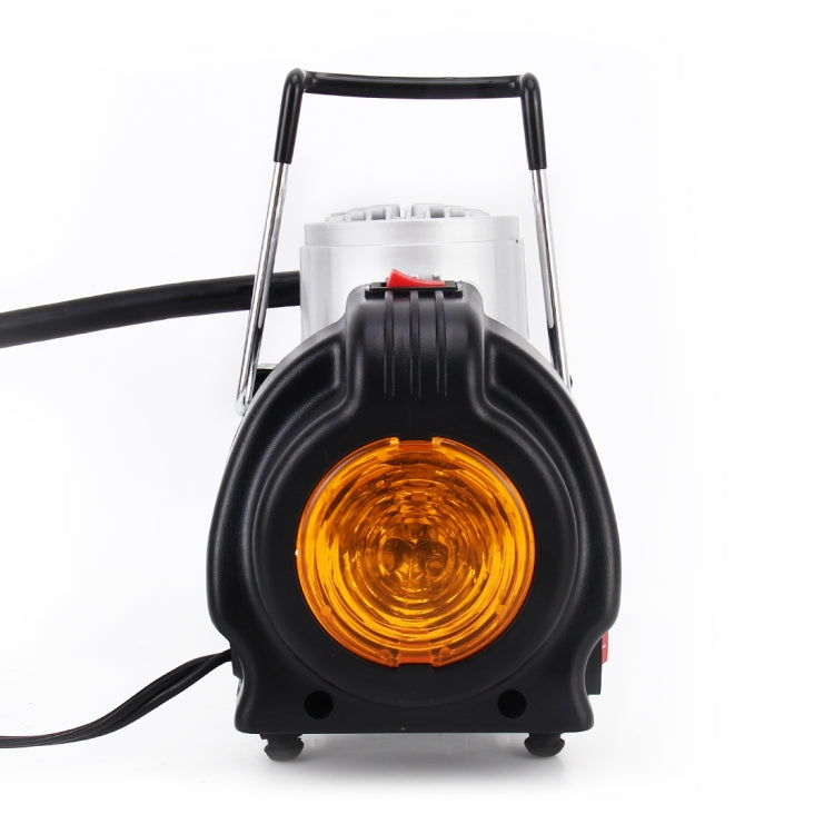 Compresor de aire portátil de 12 V, herramienta inflable para neumáticos 4x4 de alta resistencia, 150 PSI, con luz de trabajo para emergencias al aire libre.