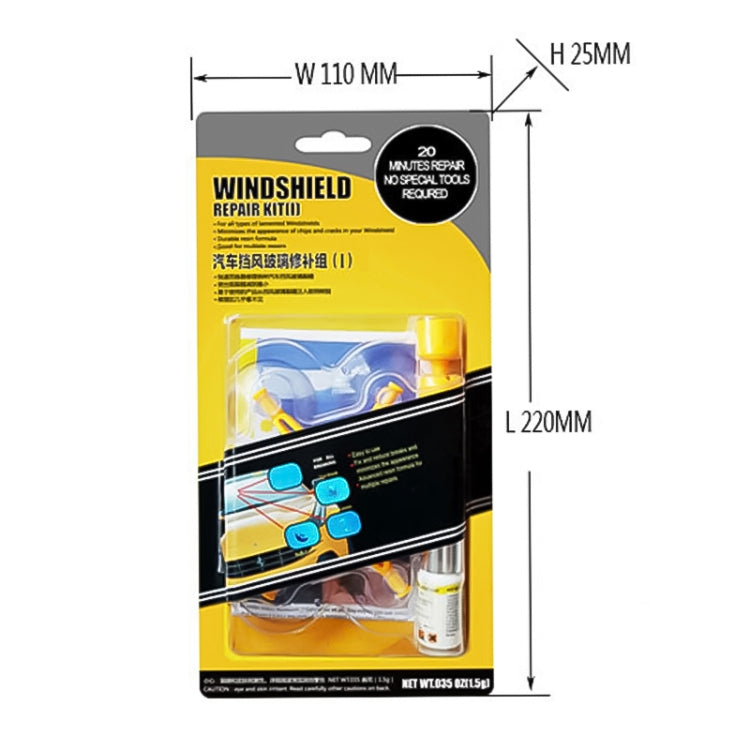 Professional Windscreen Repair Kit for Paintless Dent Removal and Auto Glass Windshield Repair