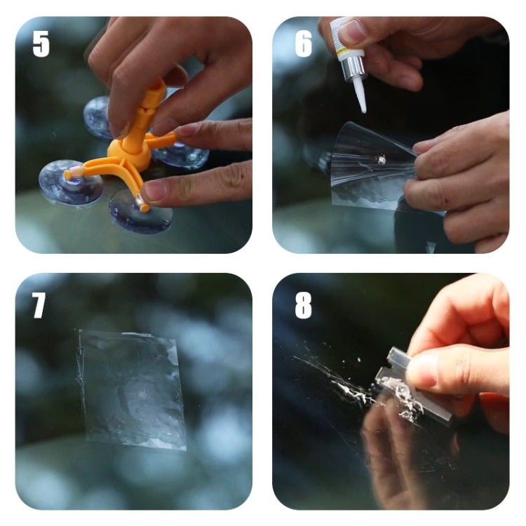 Professional Windscreen Repair Kit for Paintless Dent Removal and Auto Glass Windshield Repair