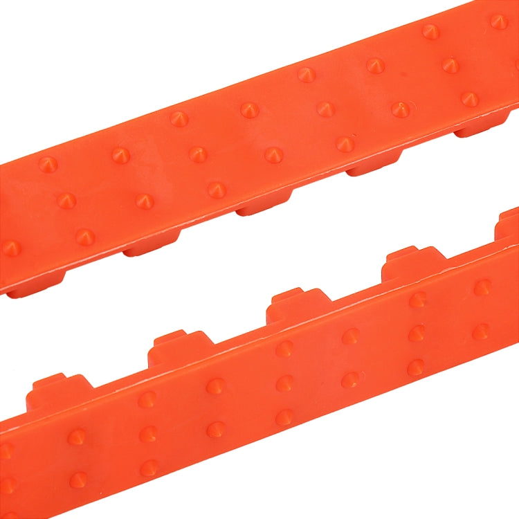 10 PCS Car Tire Emergency Single Grid Anti-skid Chains Tyre Anti-slip Chains, Single Grid