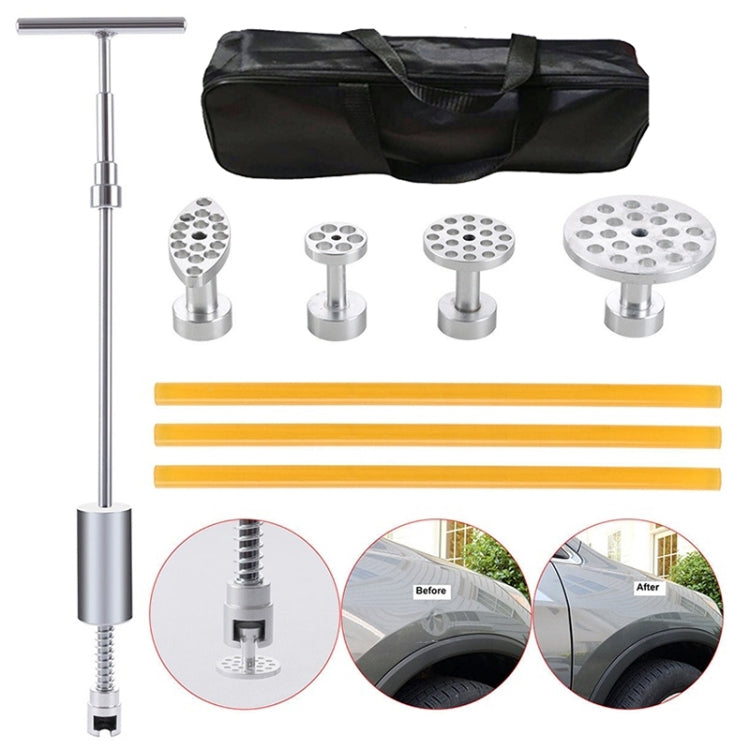 7 in 1 Auto Repair Body Tool Kit PDR Dent Paintless Repair Tools Dent Puller T Bar Slide Hammer Reverse Hammer for Dent, 7 in 1 - LYDARZ
