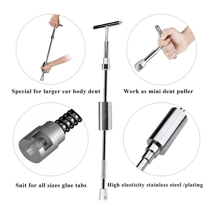 7 in 1 Auto Repair Tool Kit - PDR Dent Puller, Body Tools, T Bar, Slide Hammer & Reverse Hammer for Paintless Dent Repair