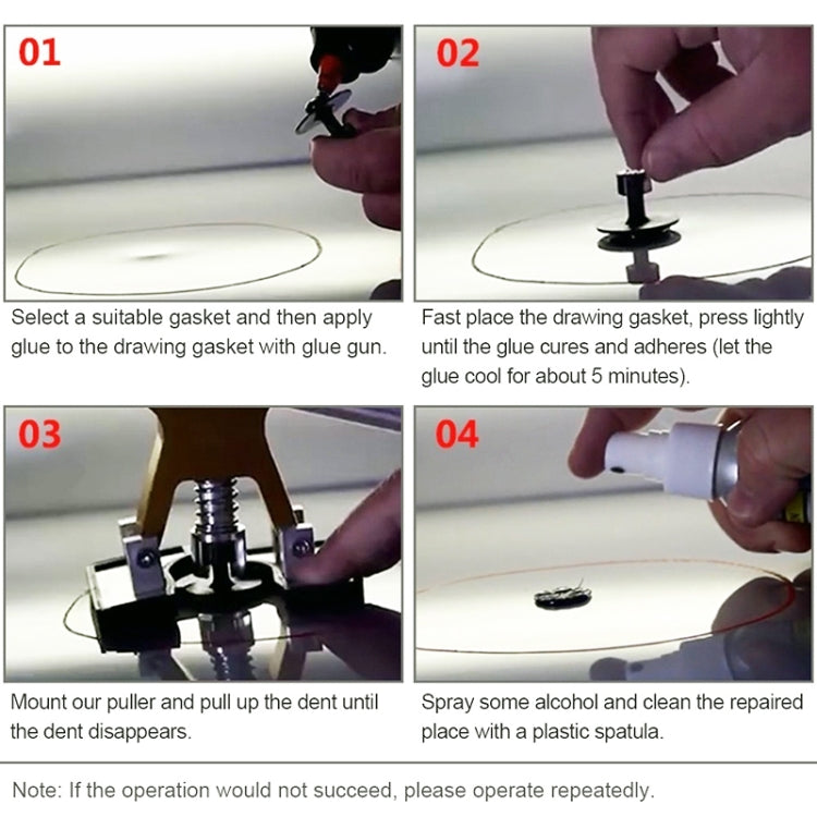 29 in 1 Car Dent Repair Kit – Auto Dent Lifter Glue Puller Aluminium Alloy Tab Bodywork Tools with 20W Glue Gun