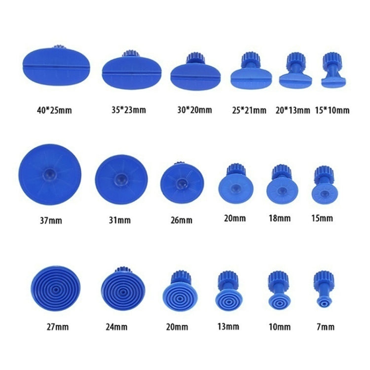 40 in 1 Auto Car Metal PDR Dent Lifter-Glue Puller Tab Hail Removal Paintless Car Dent Repair Tools Kit, 40 in 1 - LYDARZ