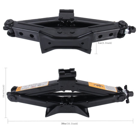 Upright ST-103D Heavy Duty Stabilizer Scissor Jack with Handle Lift Levelers 2000 Pound (1 Ton) Capacity Each - 10 to 35 CM Range - LYDARZ